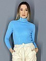 Γυναικείο μπλουζάκι ριπ ζιβάγκο | Γαλάζιο