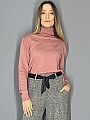 Γυναικεία πλεκτή μπλούζα ζιβάγκο σε άνετη γραμμή | Σάπιο μήλο