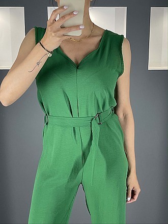 Γυναικεία ολόσωμη φόρμα με Ve | Πράσινο