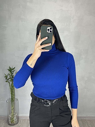 Γυναικείο μπλουζάκι ριπ ζιβάγκο | Μπλε Ρουά