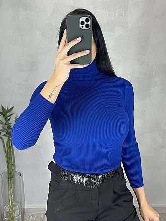 Γυναικείο μπλουζάκι ριπ ζιβάγκο | Μπλε Ρουά