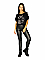 Γυναικεία μπλούζα με κοντό μανίκι και στράς | Μαύρο