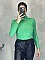 Γυναικεία μπλούζα ριπ ζιβάγκο | Πράσινο