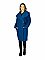 Γυναικεία μπουκλέ ζακέτα τύπου παλτό κλείνει με κουμπί στο πλάι | Πετρόλ