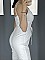 Γυναικεία ολόσωμη φόρμα κρουαζέ με ραντάκι | Λευκό