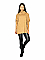 Γυναικεία πλεκτή μπλούζα ζιβάγκο με άνετη γραμμή | Κάμελ
