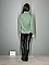 Γυναικεία πλεκτή μπλούζα ζιβάγκο | Πράσινο