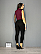 Γυναικείο παντελόνι ψηλόμεσο με λάστιχο | Μαύρο