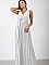 Φόρεμα maxi lurex τύπου κρουαζέ | Λευκό [-20%] - μπροστινή όψη