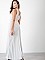 Φόρεμα maxi lurex τύπου κρουαζέ | Λευκό [-20%] - πίσω όψη