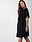 Φόρεμα mini με ζωνάκι | Μαύρο [-8%] - πλαϊνή όψη