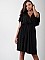 Φόρεμα mini με ζωνάκι | Μαύρο [-8%] - μπροστινή όψη