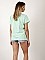 Γυναικεία μπλούζα t-shirt με στάμπα ασημένια γράμματα "je suis magnifique" σε άνετη γραμμή πιο μακριά πίσω και κοντό μανίκι | Βεραμάν