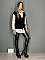 Γυναικεία μπλούζα πλεκτή τύπου κρουαζέ με δέσιμο | Μαύρο