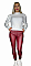 Γυναικείο δερμάτινο παντελόνι κολάν ψηλόμεσο με τσέπες στα πλαϊνά | Μπορντό