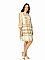 Γυναικείο mini φόρεμα ETHNIC STYLE τύπου λινό με κέντημα και βολάν | Μπεζ