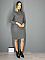 Γυναικείο mini φόρεμα ριπ ζιβάγκο εφαρμοστό| Γκρι